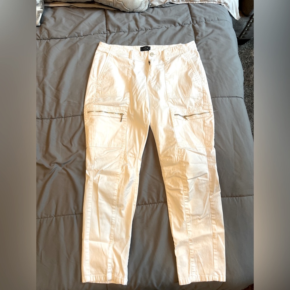 white the slim crop size 10 pants